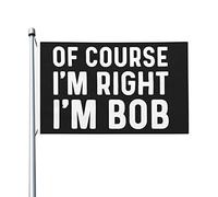lmente ho ragione, sono Bob, bandiera per camera da letto, per adolescenti, bandiera bifacciale, striscione esterno per feste, 9,1 x 1,5 m, ovviamente ho ragione, sono Bob, arazzo per soggiorno.