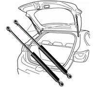 LmfSs 2pcs Auto Molle a Gas Bagagliaio per VW Touareg (7L) 2002-2010, Asta Portellone Bagagliaio Portellone Posteriore Ammortizzator