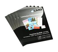 LMG LMGA3-150UV-25 - Confezione da 25 buste per plastificazione, formato A3, 303 x 426 mm, 2 x 150 mic con filtro UV
