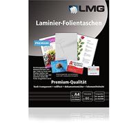 LMG LMGA4-80 Laminating Pouches A4 216 x 303 mm 2 x 80 mic Pack of 100