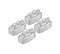 Nordrive N21027 27 Attacchi Kit su Misura per Kia Cee'd 5P 02/07>09/09/Kia Cee'd 5P 10/09>04/12/Mazda 3 4P 01/04>10/10/Mazda 3 5P 01/04>03/09/Mazda 6 4P 10/03>03/08, Confezioni da 4