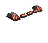 LMHGMUBVR Specchietto Retrovisore Luce Per Hummer H2 2003-2009 E Per SUT/SU 2005-2009 Anteriore Ambra Posteriore LED Rosso Cabina Luci Sul Tetto Indicatore Di Spazio(5pcs Red)