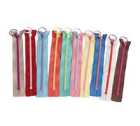 LMHHMIN 10 cerniere colorate da 5,9 pollici di colore a contrasto lungo, tessuto in resina resistente, cerniere per cucire per la sostituzione di riparazioni artigianali fai da te