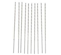 LMHHMIN 10 pezzi punte da perforazione HSS extra lunghe foratura rapida punta elicoidale nera ad alta durezza