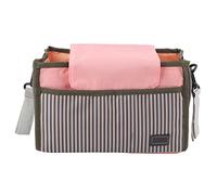 LMHHMIN 2 colori per pannolini multi -funzionalità Mummy Storake Borse Collezione di roba da bambino Black in nylon (Rosa)