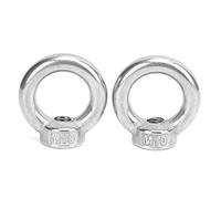 LMHHMIN 2 dadi ad occhiello di sollevamento in acciaio inossidabile per attrezzi da esterno per l'industria, yacht e motoscafi. (M10)