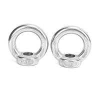 LMHHMIN 2 dadi ad occhiello di sollevamento in acciaio inossidabile per attrezzi da esterno per l'industria, yacht e motoscafi. (M14)