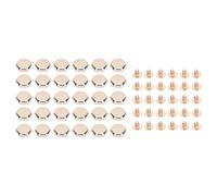 LMHHMIN 30 Set Rivetti e Viti 8mm Rivetti Esagonali Cavi in Lega di Zinco Viti in Ferro Incrociate 6mm per la Decorazione di Borse Artigianali in Pelle (Oro)