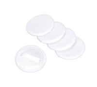 LMHHMIN 5 pezzi soffio di cipria consistenza morbida lavabile buona polvere che afferra tre colori disponibili soffio di cipria per trucco viso (Bianca)