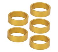 LMHHMIN 5 pz/set 10mm Rondella per Cuffia per Bici Superficie Lucida Resistente Rondella per Forcella Anteriore per Mountain Bike (Oro)