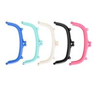 LMHHMIN 5Pcs Purse Frame Kiss Clasp Lock Colorful Curved Plastic DIY Bag Accessories 16cm