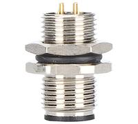 LMHHMIN Adattatore spina M12-B-P4-M12x1 4 pin Presa montata su pannello Connettore impermeabile IP67