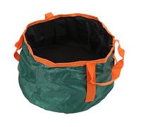 LMHHMIN Bacino pieghevole da esterno Bacino portatile affidabile, rotondo, robusto, resistente all'usura, per viaggi, campeggio (Verde scuro)