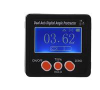 LMHHMIN Calibro angolare digitale Goniometro digitale a doppio asse con retroilluminazione e base magnetica per carpenteria Edile in muratura