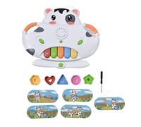 LMHHMIN Giocattolo Musicale per per Bambini Bambino Simpatico Cartone Animato a Forma di Animale Tastiera Musicale Blocco Giocattoli Coordinati Regalo di Compleanno