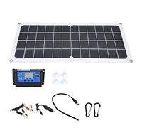 LMHHMIN Kit caricabatterie da pannello solare da 10 W con controller da 60 A, doppie porte USB femmina per, barche, aerei, satelliti