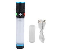 LMHHMIN Luce di emergenza Torcia multifunzione 8 modalità di illuminazione Allarme sonoro Gancio Magnete Adsorbimento Luce da lavoro