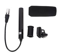 LMHHMIN Microfono a condensatore Microfono per fotocamera stereo Registrazione video Nero unidirezionale anti interferenza