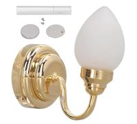LMHHMIN Mini Lampada da Parete Modello Cuspide Opaca Copertura in Vetro per Casa delle Bambole Decorazione Lampada da Parete Giocattolo in Miniatura Fai da Te per Casa delle