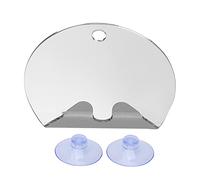 LMHHMIN Specchio doccia antiappannamento Specchio barba bagno a forma rotonda antiappannamento con aspirazione