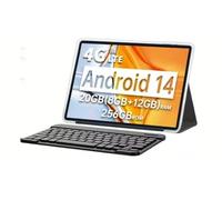 LMHTRADE 14" Grande schermo T70 Tablet Globale Primo FHD Display Android 14 MTK Helio G99 8GB + 256GB 10000mAh Batteria 18W 4G LTE Versione Mondiale (inclusa Tastiera Bluetooth)