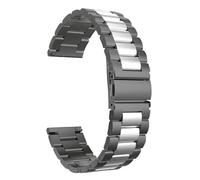 LMINGZE Cinturini for Orologi in Acciaio Inossidabile da 20 mm e 22 mm, Cinturino for Orologio in Metallo a sgancio rapido con Fibbia a Farfalla, Braccialetto Universale(Black Silver,20mm)