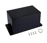 LMioEtool Scatola di derivazione, impermeabile e antipolvere, IP65, alloggiamento elettronico universale in plastica ABS, nero con orecchie di fissaggio, 200 x 120 x 113 mm