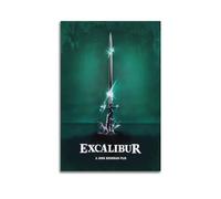 LMJUSNEFNC Excalibur - Poster decorativo da parete di film, stampa artistica su tela, poster decorativo moderno, per camera da letto, 40 x 60 cm