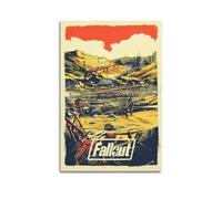 LMJUSNEFNC Fallout 4 Poster decorativo da parete con videogiochi, stampa artistica su tela, poster decorativo moderno per camera da letto, 20 x 30 cm