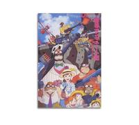 LMJUSNEFNC Poster decorativo da parete a tema anime, film Porco Rosso, stampa artistica moderna, per camera da letto, per camera da letto, 50 x 75 cm