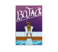 LMJUSNEFNC Poster decorativo da parete a tema anime, motivo: Bojack Horseman, stampa artistica su tela, poster decorativo per camera da letto, 30 x 45 cm
