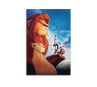LMJUSNEFNC Poster decorativo da parete a tema anime, motivo: Re Leone, stampa artistica su tela, poster decorativo per camera da letto, per camera da letto, 40 x 60 cm