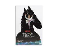 LMJUSNEFNC Poster decorativo da parete a tema anime, serie TV Bojack Horseman, stampa artistica su tela, poster decorativo moderno, per camera da letto, per camera da letto, 40 x 60 cm