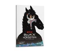 LMJUSNEFNC Poster decorativo da parete a tema anime, serie TV Bojack Horseman, stampa artistica su tela, poster decorativo moderno, per camera da letto, per camera da letto, 40 x 60 cm