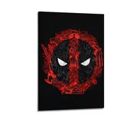 LMJUSNEFNC Poster decorativo da parete con logo di Deadpool, stampa artistica su tela, poster decorativo moderno, per camera da letto, 20 x 30 cm