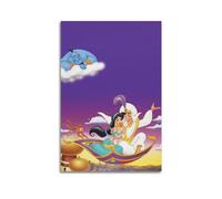 LMJUSNEFNC Poster decorativo da parete del film Aladino, stampa artistica su tela, poster decorativo moderno per camera da letto, 40 x 60 cm