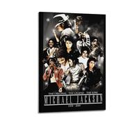 LMJUSNEFNC Poster decorativo da parete di Michael Jackson, stampa artistica su tela, poster decorativo moderno, per camera da letto, 30 x 45 cm