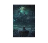 LMJUSNEFNC Poster decorativo da parete su tela, motivo: Hobbit Tolkien, della Terra di Mezzo, poster decorativo moderno per camera da letto, per camera da letto (40 x 60 cm)
