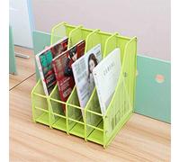 LMJYU Supporto per documenti in rete di ferro all'interno dell'arco, quadruplo, cestino, portariviste, scaffale per libri, espositore per documenti