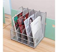 LMJYU Supporto per documenti in rete di ferro all'interno dell'arco, quadruplo, cestino, portariviste, scaffale per libri, espositore per documenti