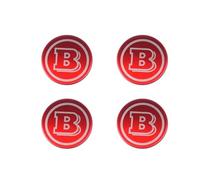 LMJZXC 4Pezzi Coprimozzi Auto per Smart Brabus 58mm,Coprimozzo Ruota Auto Modifica Centro Mozzo Auto Accessori,C