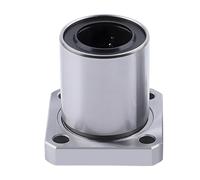 LMK50UU Cuscinetti a sfere lineari con flangia quadrata, diametro interno 50 mm, diametro esterno 80 mm, lunghezza 100 mm con guarnizione in gomma su entrambi i lati per CNC, stampante 3D 1 pz