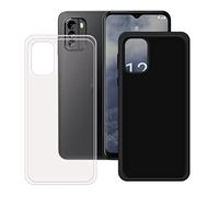 LMLQSZ Custodia per Nokia G60 5G, Ultra Sottile Nero + Trasparente Morbido TPU Silicone Shell Case Protettivo Copertura Custodie Cover Accessori per Nokia G60 5G (6,58")