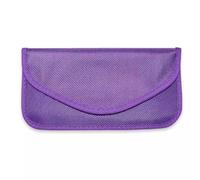 LMLXYZ Borsa Faraday Borsa Faraday, Custodia Faraday con Blocco RFID, Schermatura del Segnale WiFi/gsm/LTE/NFC, Protezione Antifurto per Auto E Telefono (Color : Purple, Size : 20cmx10cm)