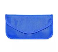 LMLXYZ Borsa Faraday Borsa Faraday, Custodia Faraday con Blocco RFID, Schermatura del Segnale WiFi/gsm/LTE/NFC, Protezione Antifurto per Auto E Telefono (Color : Blue, Size : 20cmx10cm)