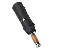 LMLXYZ Ombrello Pieghevole Grande Ombrello Automatico 1,25 Metri Uomini d'Affari Pieghevole Ombrello Pioggia Antivento Doppio Strato Golf Ombrelli Maschio-Nero