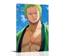 LMLZZZWD One Piece Zoro's Tough Guy Look - Poster decorativo da appendere alla parete, stile contemporaneo, 50 x 75 cm