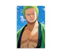 LMLZZZWD One Piece Zoro's Tough Guy Look Poster decorativo da parete, stile contemporaneo, 60 x 90 cm
