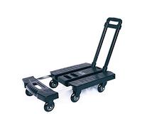 LMMIAOZ Carrello a Mano con Piattaforma, Carrello a Mano Pieghevole, Carrello Piccolo a 6 Ruote con Maniglia Estensibile per casa, Ufficio, Viaggio, Bagagli, Spostamento, capacit