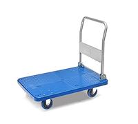 LMMIAOZ Carrello a Mano Pieghevole per impieghi gravosi con Ruote silenziose Carrello a Mano con pianale per Lo Spostamento Carrello con Piattaforma ad Alta capacità di Peso per